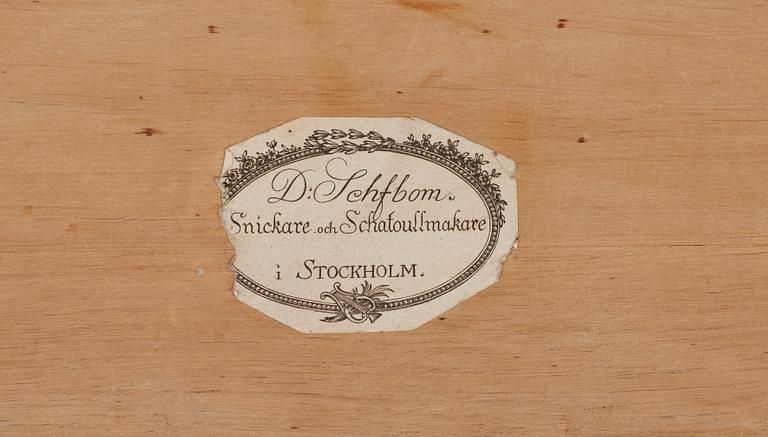 A Swedish Empire 19th century library table by D. Sehfbom.