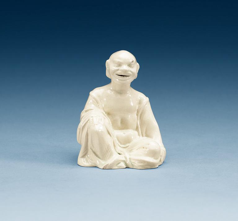 A cream ware 'Pagoda' figure, 19th Century.