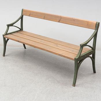 A mid 19th century garden sofa.