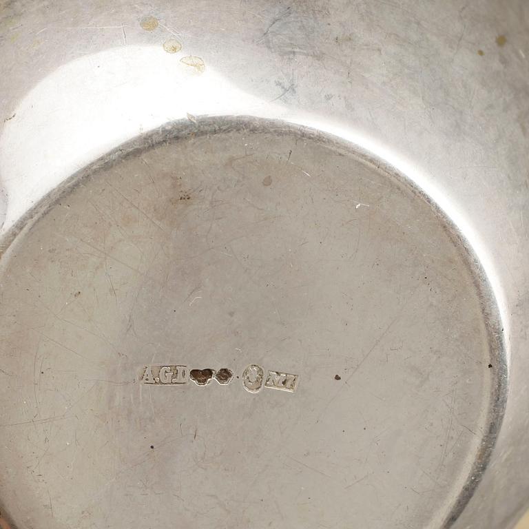 PARTI SILVER, 20+1 delar, bla Guldsmedsaktiebolaget, Stockholm, 1958. Tot vikt ca 640 gram.