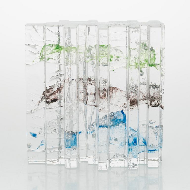 Helena Tynell, lasiveistos, "Metsä", signeerattu Helena Tynell Riihimäen Lasi Oy.