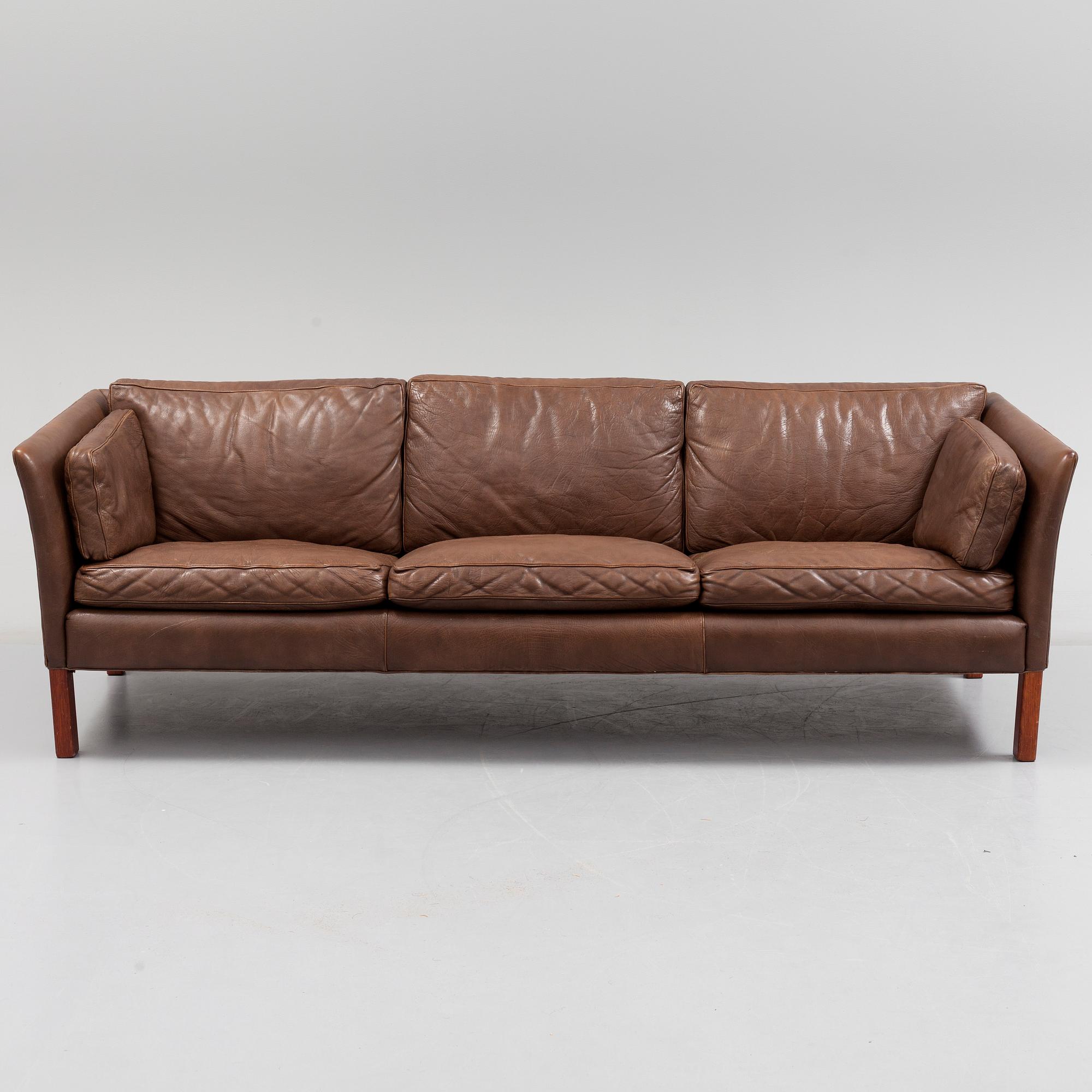 ARNE NORELL, a 'Cromwell' leather upholstered sofa from Norell Möbel.