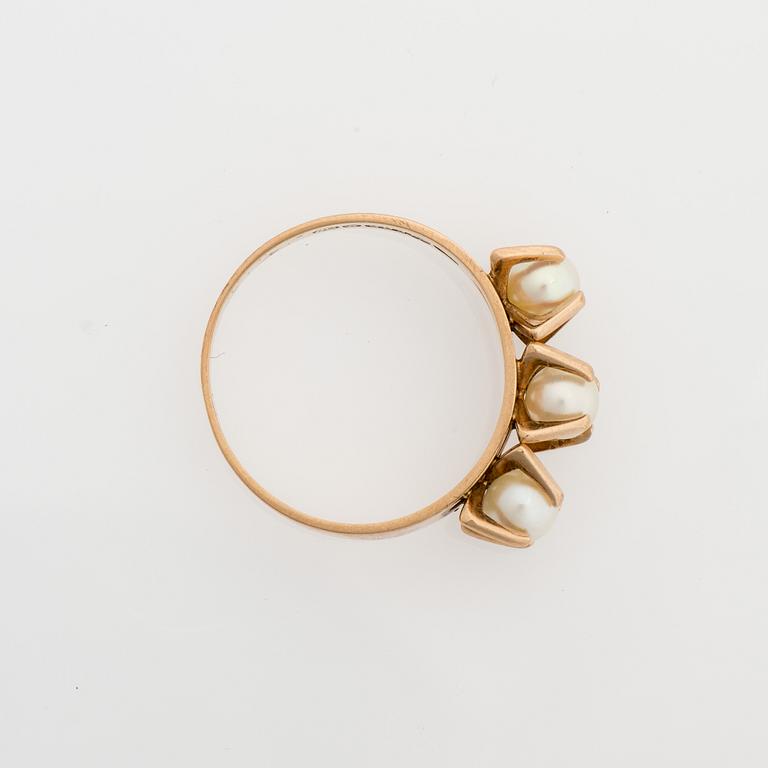 ELIS KAUPPI, RING, 14K guld,, Kupittaan Kulta 1967.