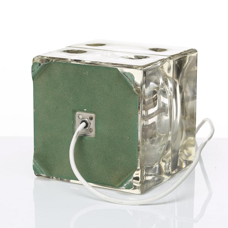 Alessandro Mendini, "Cubosfera", bordslampa, Fidenza Vetraria, Italien 1960-70-tal.