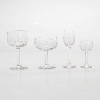 Göran Hongell,  A 34-piece glass ware set "Kilta". Iittala, in production 1947-1966.