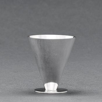 Wiwen Nilsson, cocktailglas, 6 stycken, Lund 1950-1964, sterling.