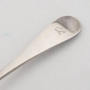 Ragusked samt soppslev, silver, Sverige, 1871-98.