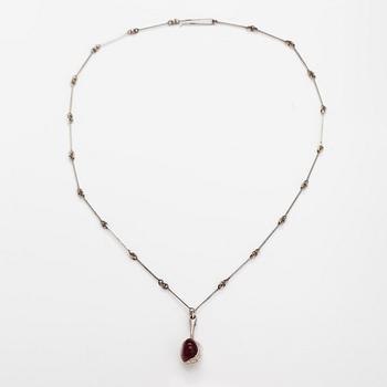Björn Weckström, "Nectaris", a sterling silver and acrylic necklace. Lapponia 1973.