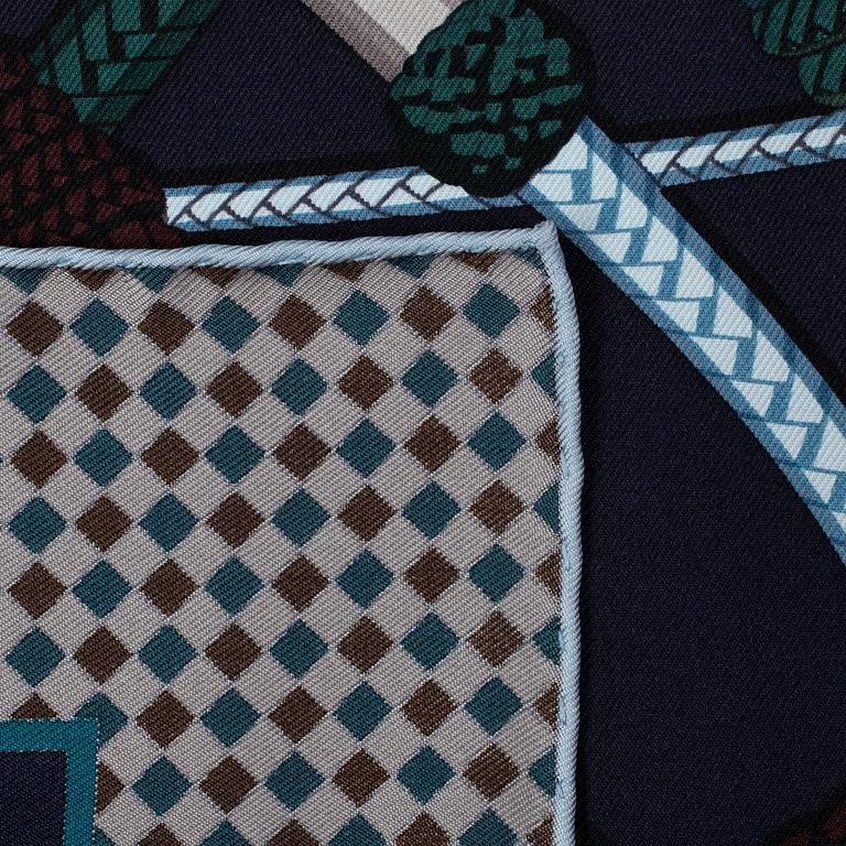 HERMÈS, scarf, 'Fouets et Badines'.