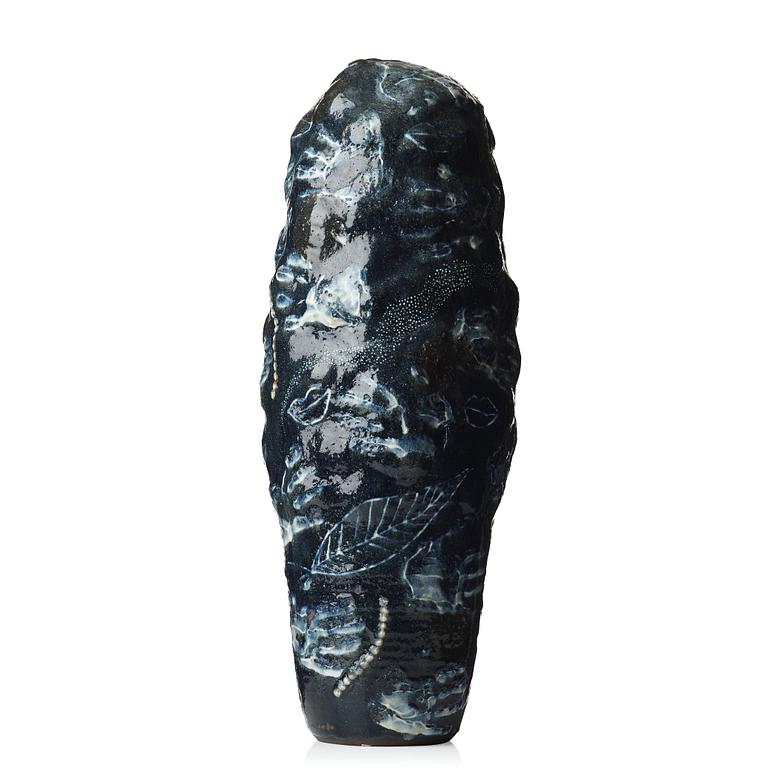 Eva Bengtsson, a stoneware floor vase, Frillesås, Sweden.