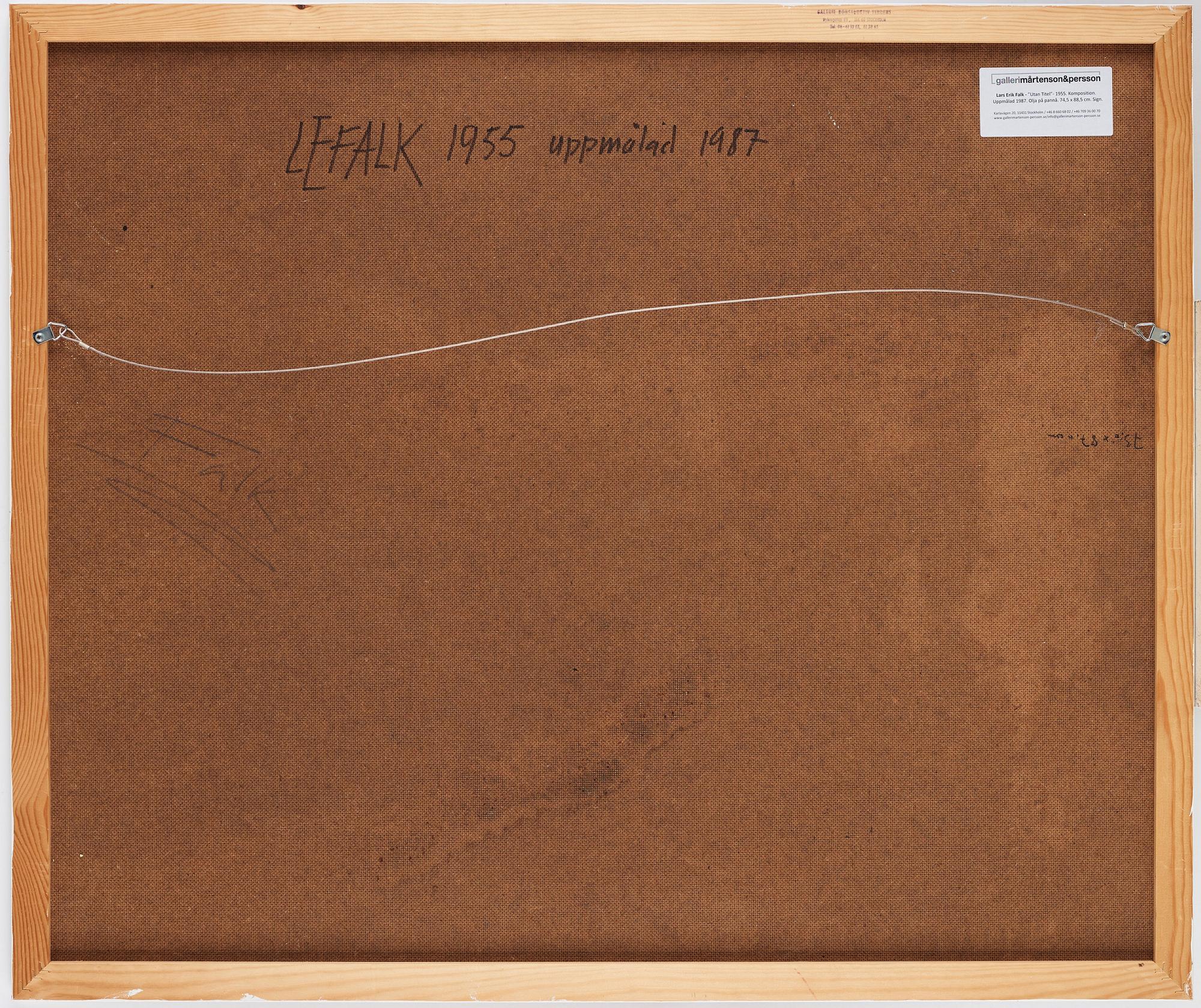 Lars-Erik Falk, "Utan titel".