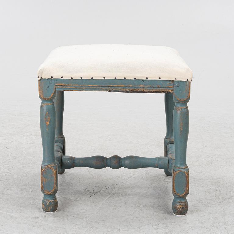 A Swedish baroque stool, early 18th century.