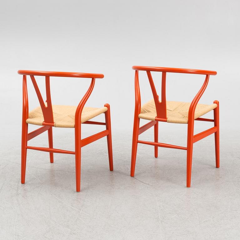Hans J. Wegner, chairs, a pair, model CH-24/"The Y-chair", Carl Hansen & Son, Denmark.