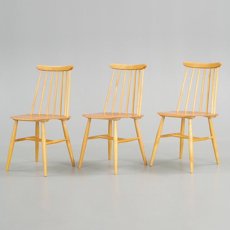 STOLAR, 3 st, "Fanett", Ilmari Tapiovaara, Edsbyverken, 1950-tal.