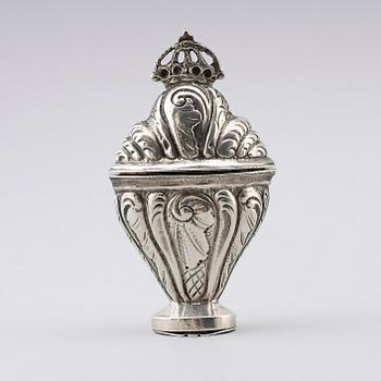 LUKTDOSA, silver, Danmark, 1700-tal. Vikt ca 37 gram.