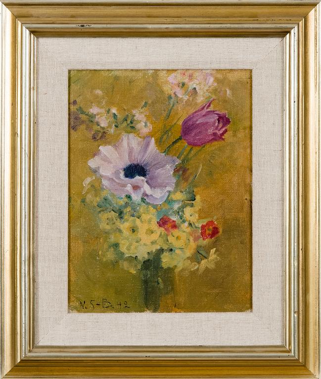 VENNY SOLDAN-BROFELDT, SUMMER FLOWERS IN VASE.
