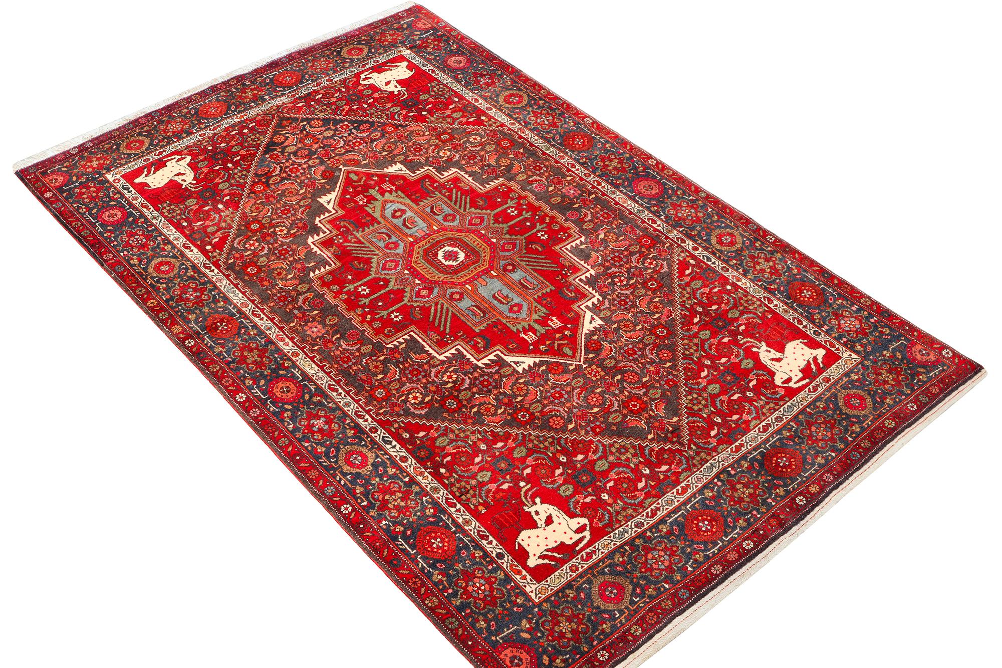 A Bidjar carpet, Old, c. 205 x 130 cm.
