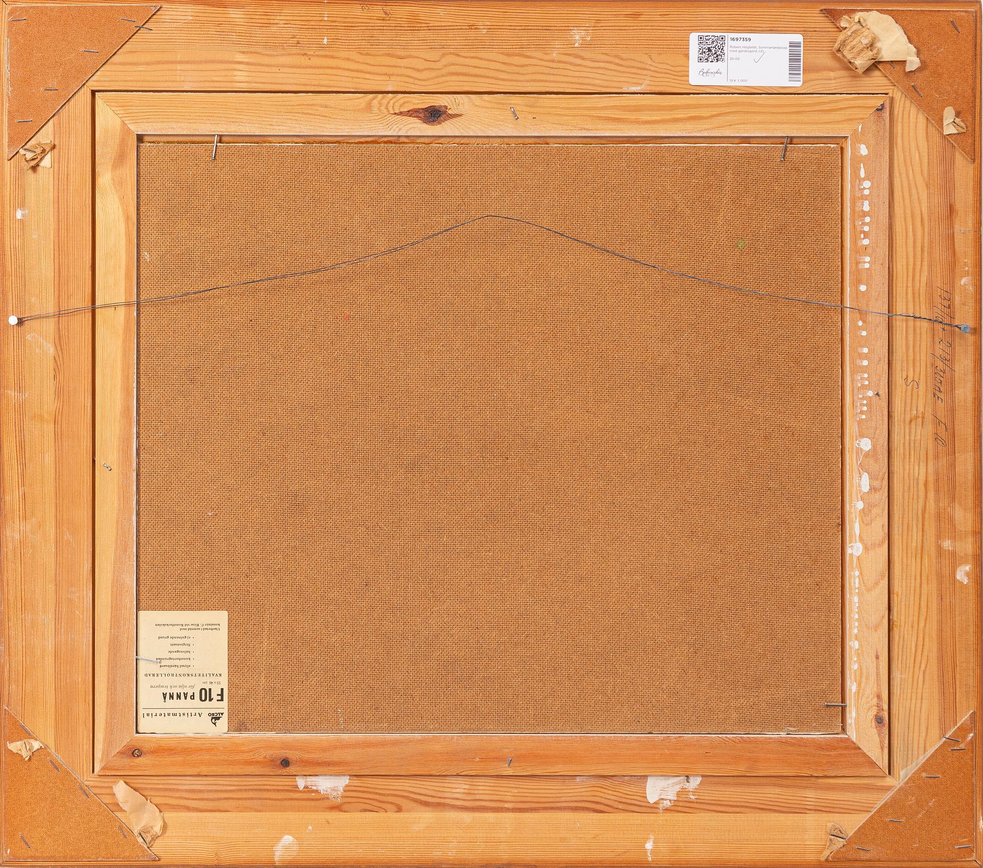 Robert Högfeldt, Summer landscape.