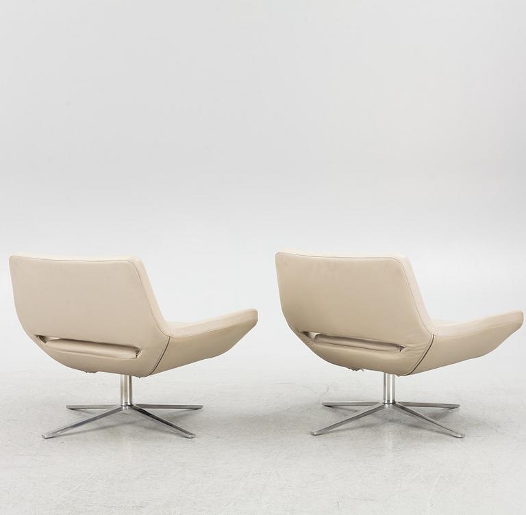 Jeffrey Bernett, a pair of 'Metropolitan' armchairs, B&B Italia Maxalto.