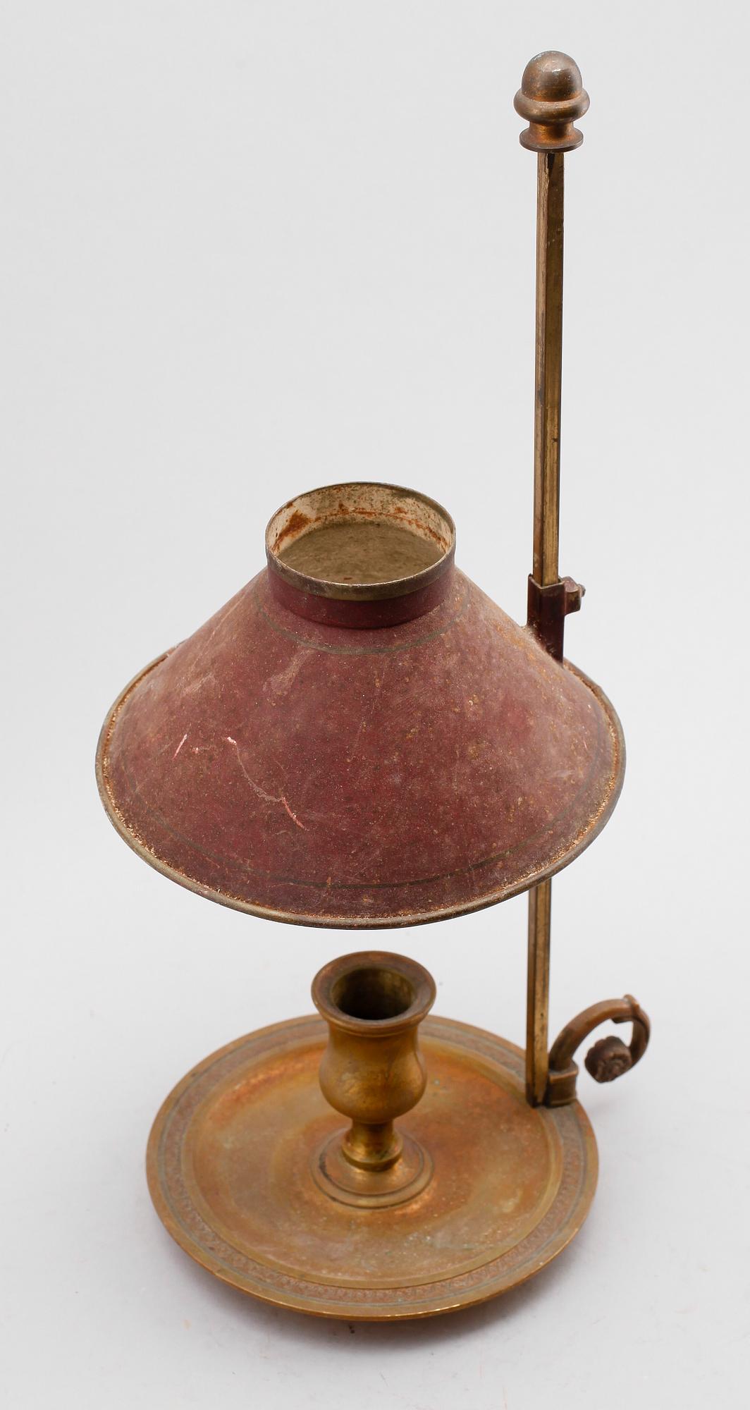 LJUSSTAKE, brons, 1800-talets första hälft.