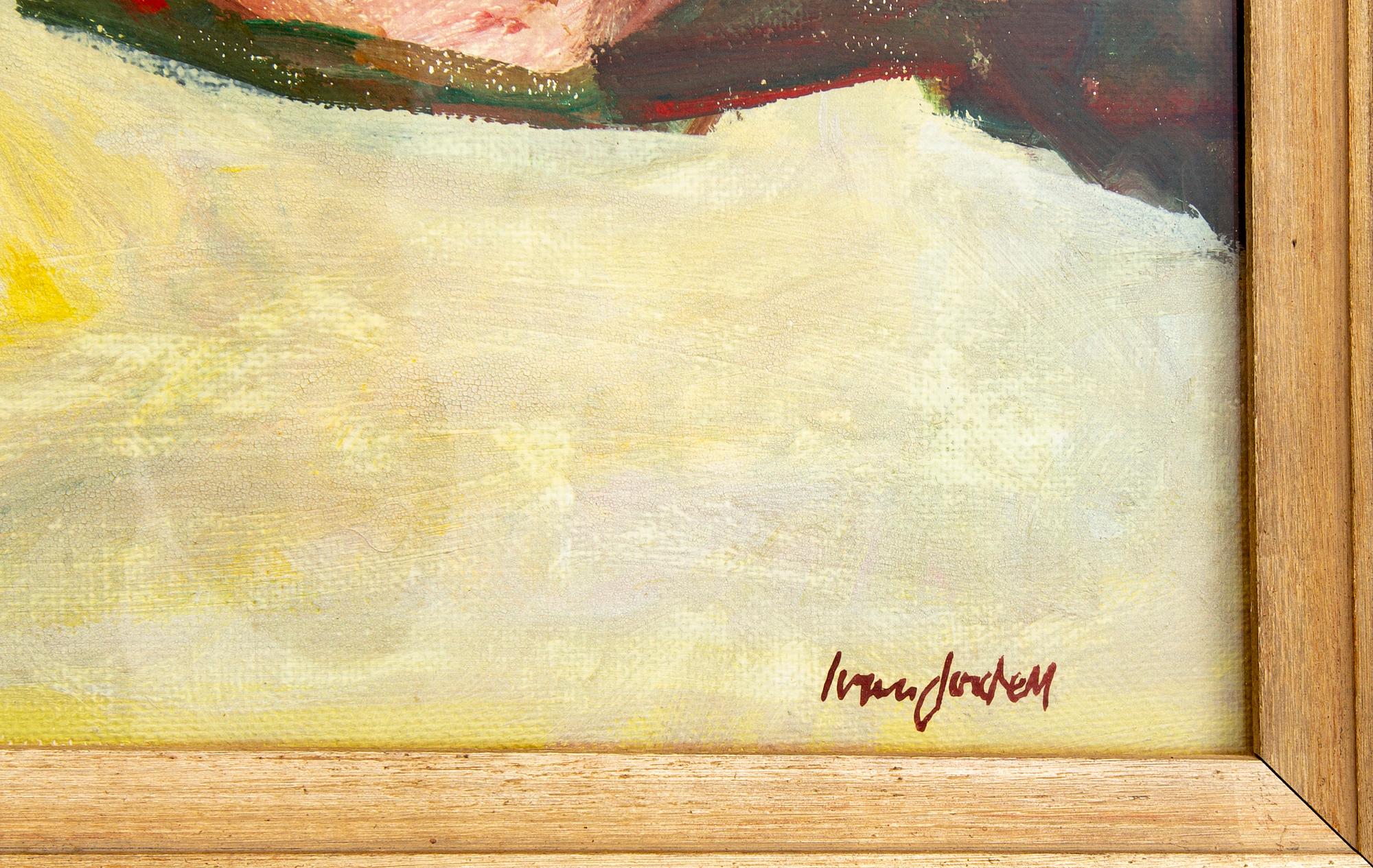 IVAN JORDELL, olja på pannå, signerad.