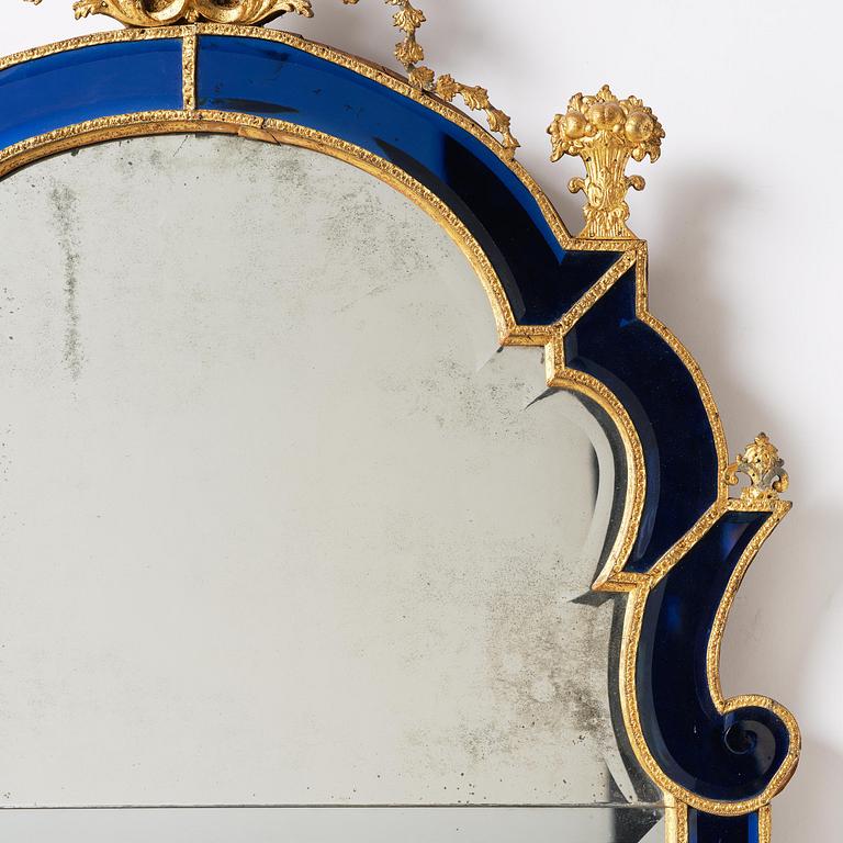 Spegel, tillskriven Burchard Precht ca 1720, Barock.
