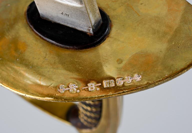 SABEL, Sverige, m/1854 för kavalleriet.