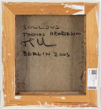 THOMAS HENRIKSSON, oil on cabvas, signed and dated Berlin 2003 verso.