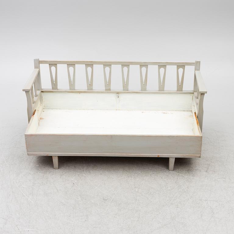 A Gustavian style sofa, early 20th century.