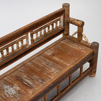 Turner's bench, folk art, 18th century.
