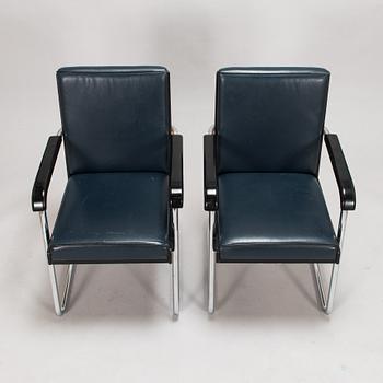 Kaisa Blomstedt, A set of six 1980s armchairs, Post Deco Collection. The model '8170' designed for Adelta, Finland 1987.