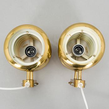 Kai Ruokonen, a pair of 1970s wall lights for Lynx Ltd.