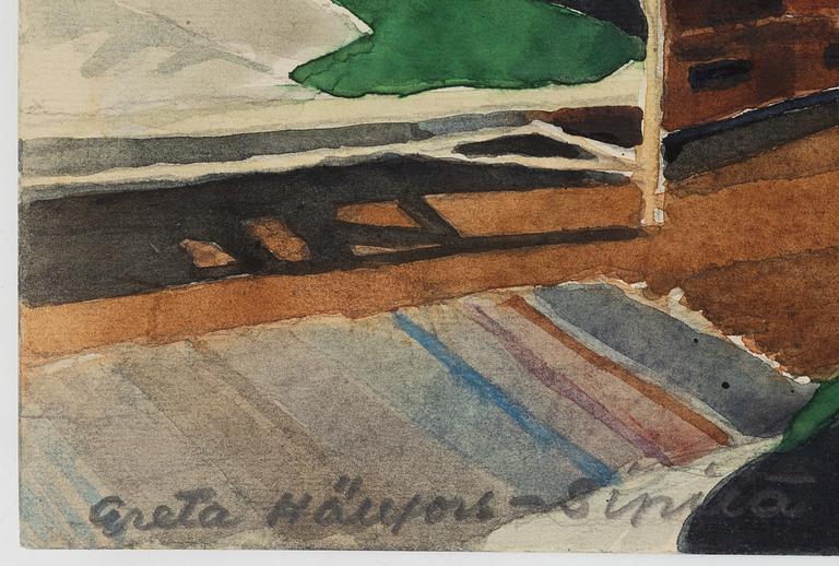 Greta Hällfors-Sipilä, Rumsinteriör.