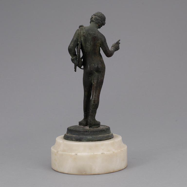 STATYETT, brons, kopia efter romerskt original, 1800/1900-tal.
