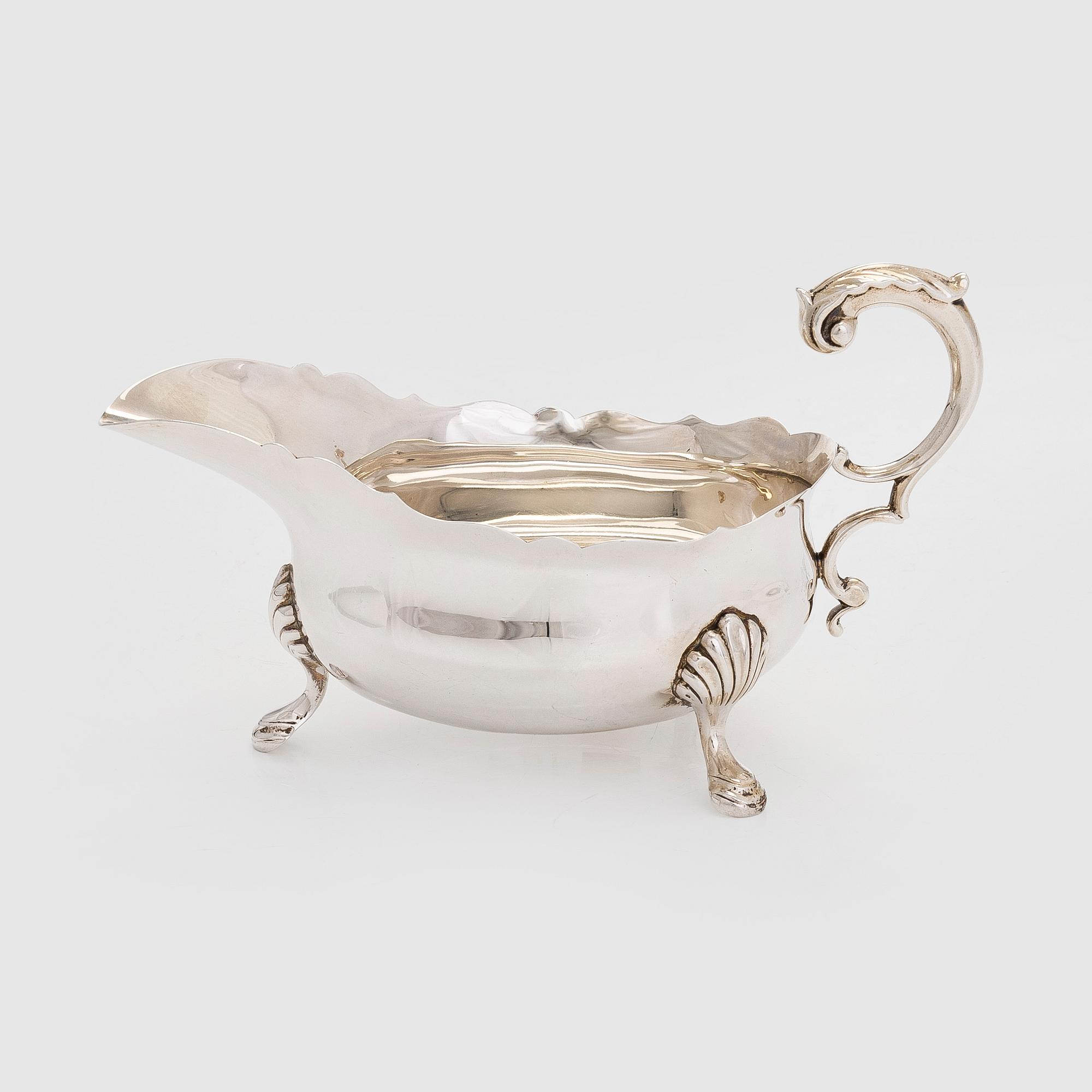 Såsbåt, sterling silver, Henry Hodson Plante, London England 1922.