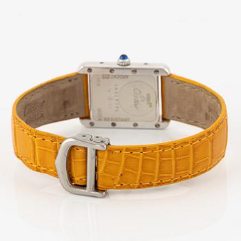 must de Cartier, Tank, armbandsur, 22 x 22 (29,5) mm.