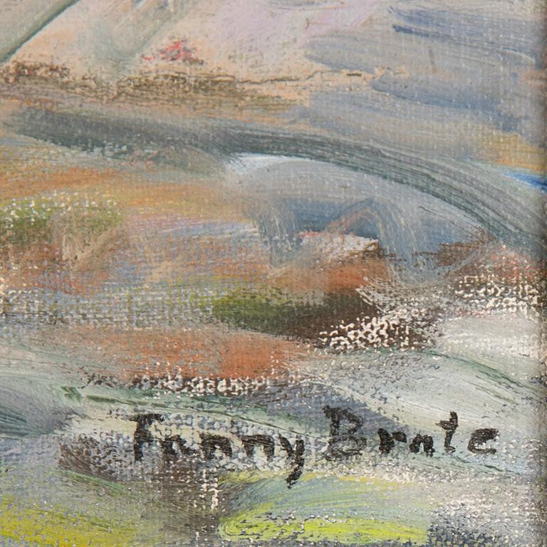 FANNY BRATE, oil on canvas, signed.