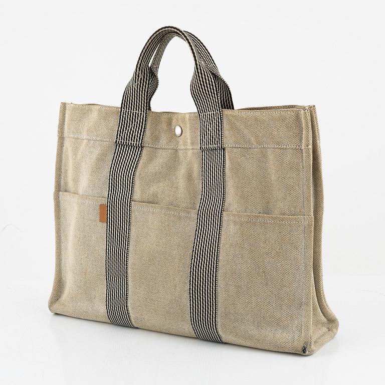 Hermès, "Fourre Tout" canvas bag.