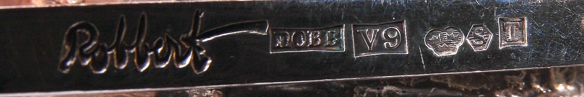 PARTI SILVER, 5 delar, Robbert, Te-Boon Atelje samt Birmingham, 1911-1990. Ca 250 g.