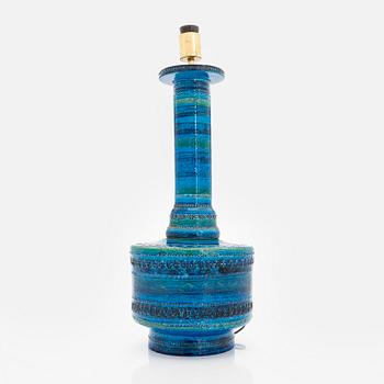 Aldo Londi, a mid-20th-century  'Rimini blu' floor lamp /table lamp for Bitossi, Italy.