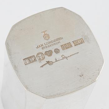 Jan Lundgren, a sterling silver vase, Stockholm 1987. Stamped signature.