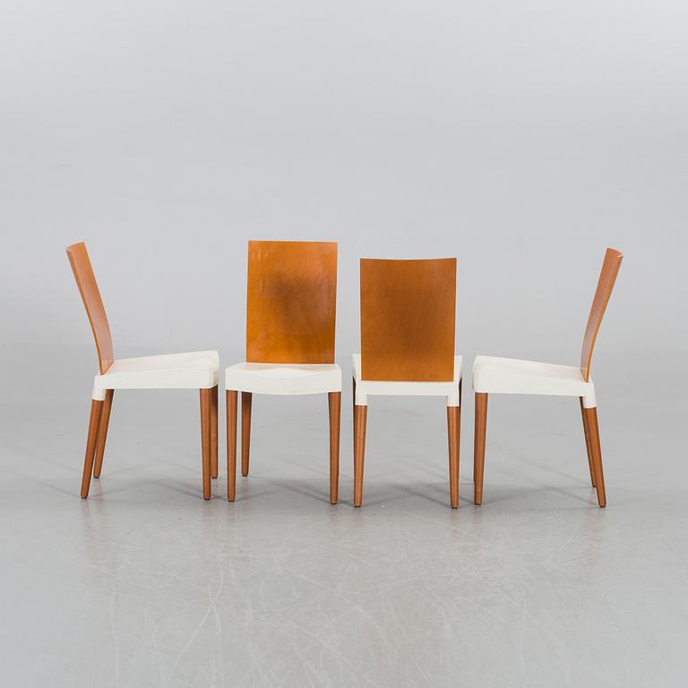 A SET OF 4 PHILIPPE STARCK "MISS TRIP" CHAIRS by Kartell.