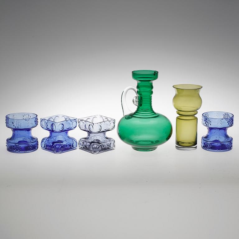 PARTI GLAS, 6 delar, bla Tamara Aladin, Riihimäen, Finland.