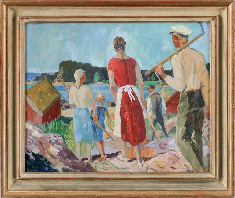 GUNNAR TORHAMN, olja på pannå, signerad.