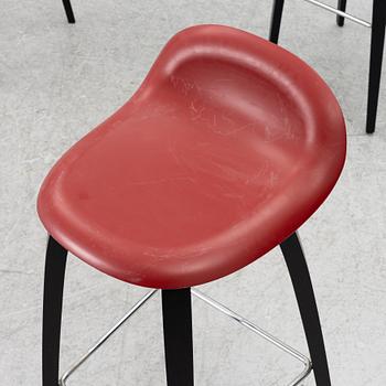 Three + one '3D' bar chairs, Gubi, Denmark.