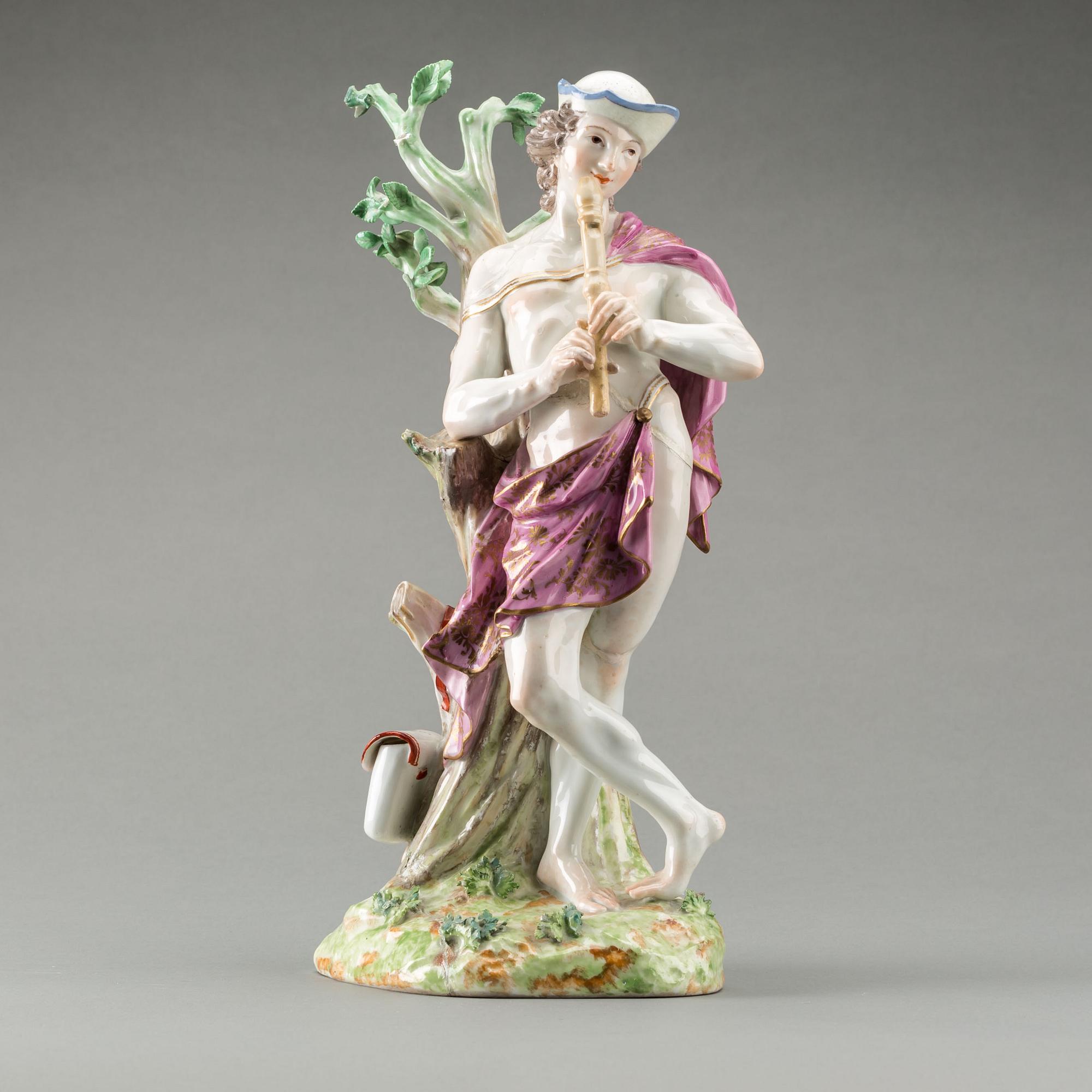FIGURIN, porslin, 1800-tal. Meissen.