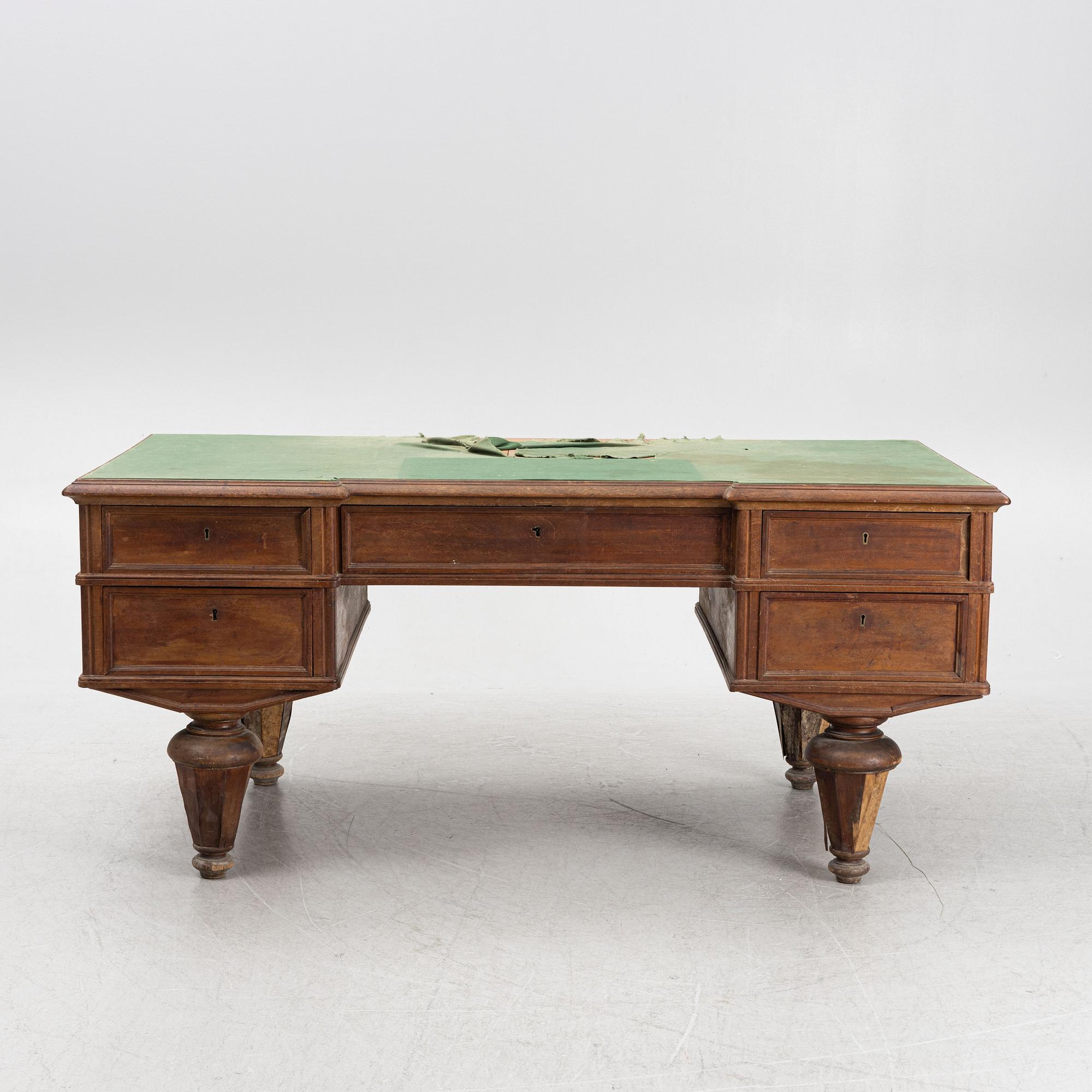 Emanuel Nobel's desk, Russia, late 19th Century.