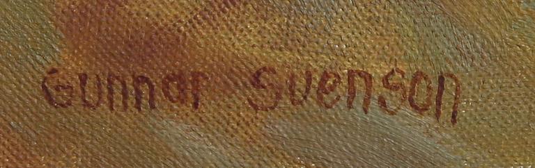 GUNNAR SVENSON, olja på duk, sign.