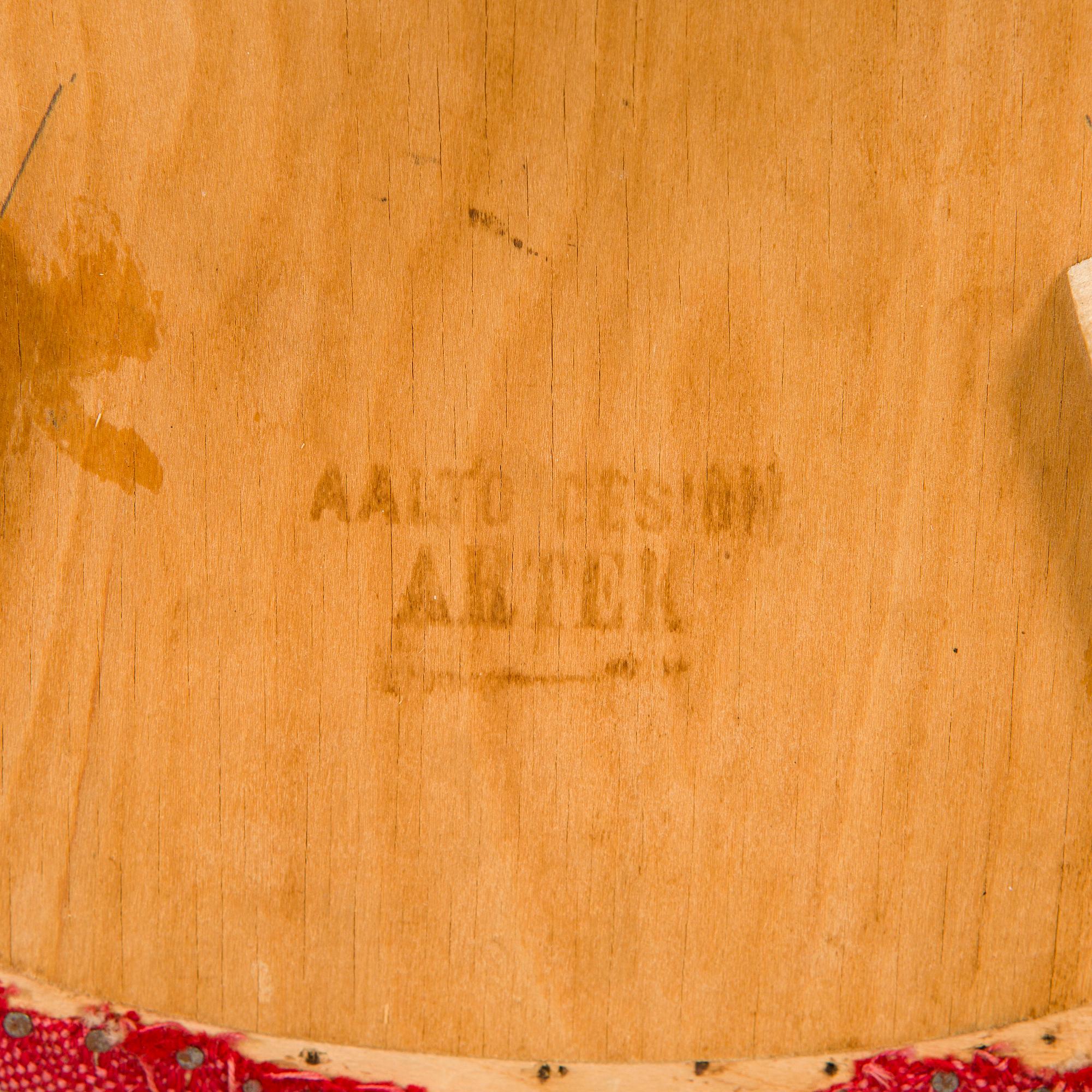 Alvar Aalto, a pair of  'A65' chairs for O.Y. Huonekalu- ja Rakennustyötehdas A.B. early 1940s.