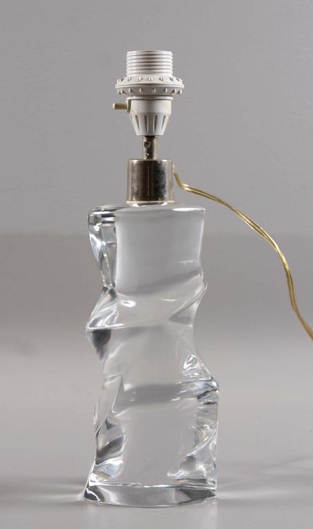 BORDSLAMPA, glas, Olle Alberius, Orrefors.